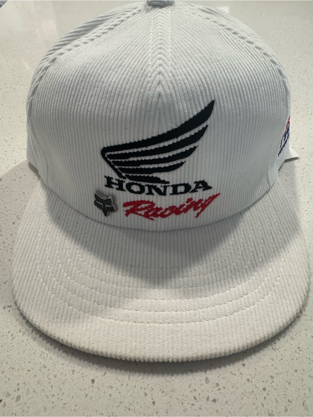 Fox Racing 2025 Honda Corduroy Adjustable Hat White NWT